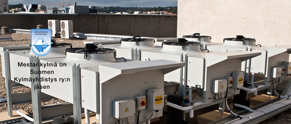 Mestarikylmä — kylmälaitteiden asennustyö katolla Turussa